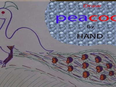 How to draw a peacock