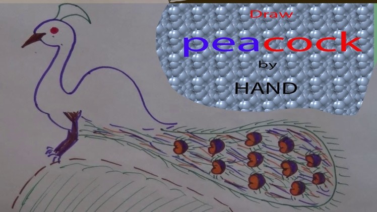 How to draw a peacock
