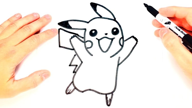How to draw a Pikachu for Kids | Pikachu Easy Draw Tutorial