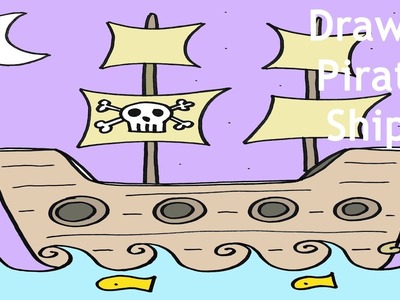 How to Draw a Pirate Ship Step-by-Step Easy Drawing Lesson for Beginners