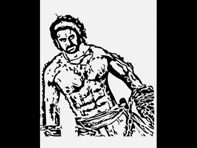 How to draw Bahubali 2 prabha sketch pencil drawing step by step