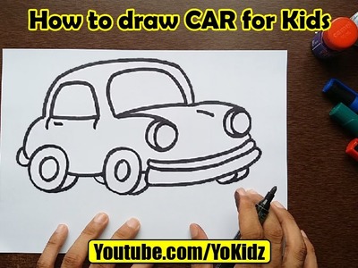 How to draw CAR for kids