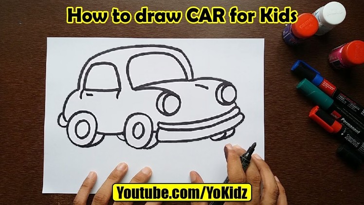 How to draw CAR for kids
