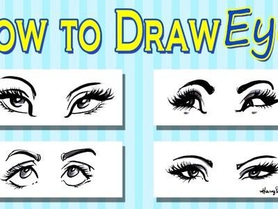 How To Draw Caricature Eyes - Women's