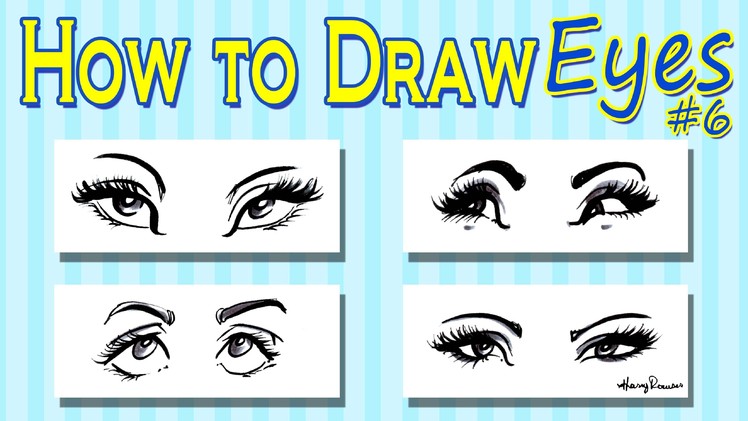 How To Draw Caricature Eyes - Women's