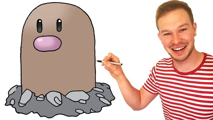How to Draw Diglett (Pokemon) Step by Step Art Lesson