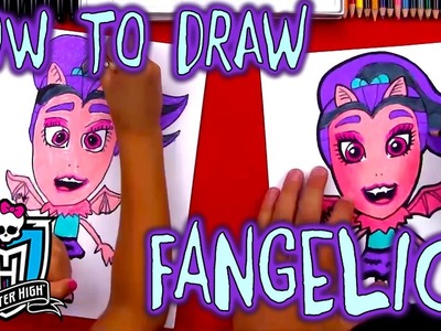 How to Draw Fangelica | Art for Kids | Monster High