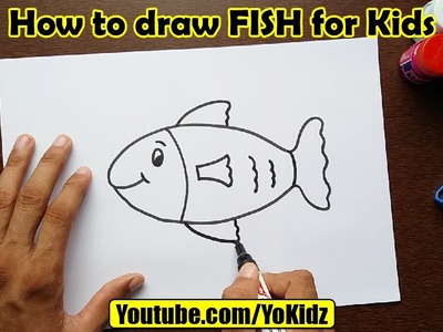 How to draw FISH for kids