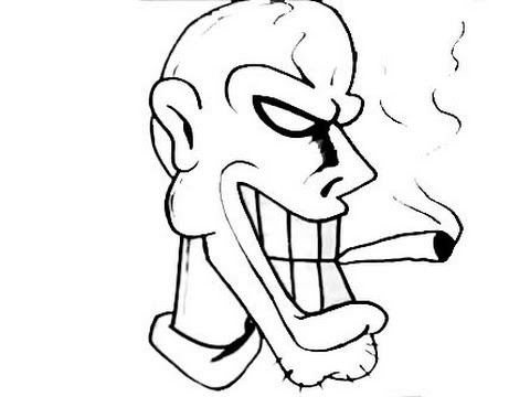 How to Draw graffiti Character ''Smoking Cigarrette'' - Dj Xed - (Electrify) Electro Music