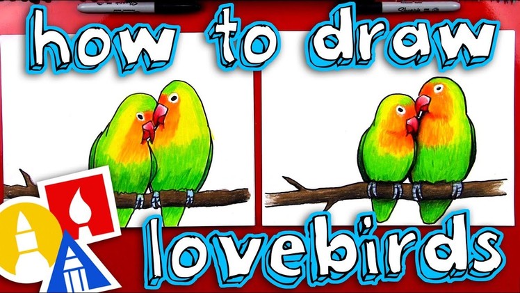 How To Draw Lovebirds