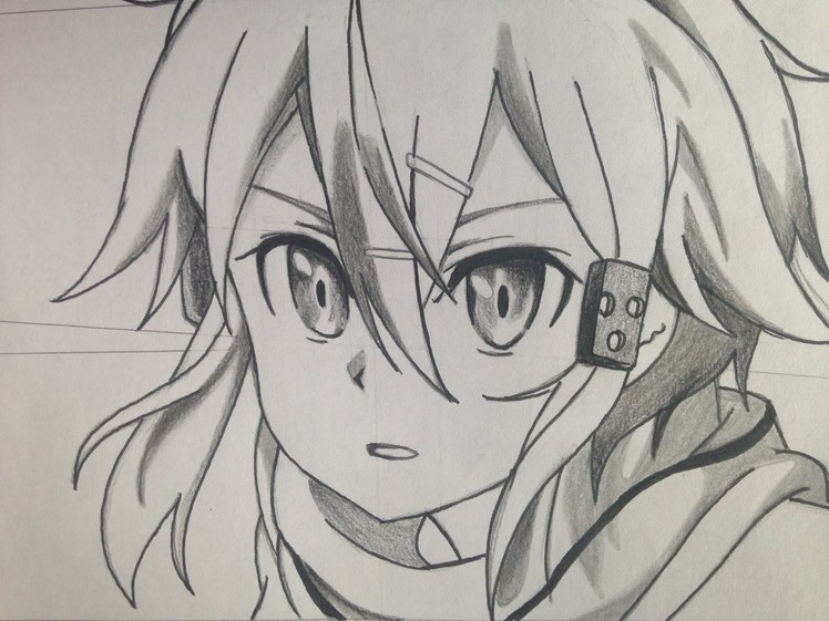 How to draw Sinon (step by step tutorial) Sword Art Online