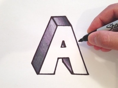 How to Draw the Letter A in 3D