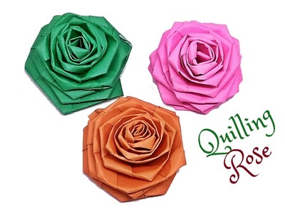 How to make - Paper Quilling Rose Tutorial || Twisted Rose || Quilled Rose || Craftastic