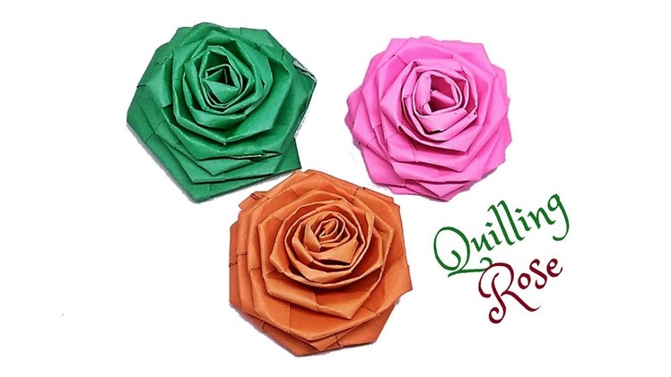 How to make - Paper Quilling Rose Tutorial || Twisted Rose || Quilled Rose || Craftastic