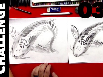 How To Sketch A Koi Fish - ADVANCED