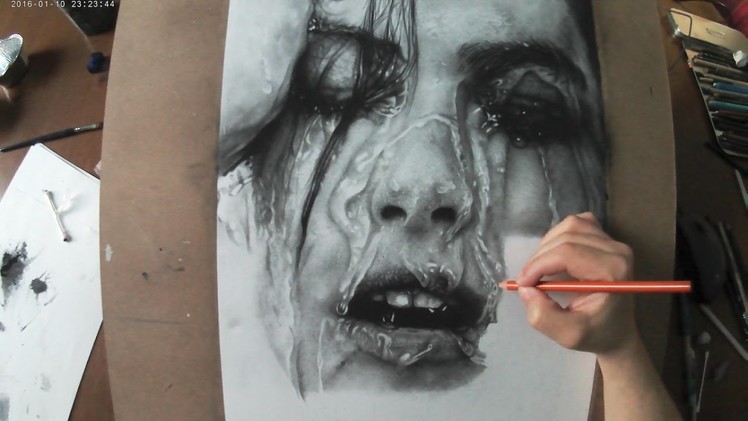Hyperrealistic Portrait | Pencil Drawing Time-lapse