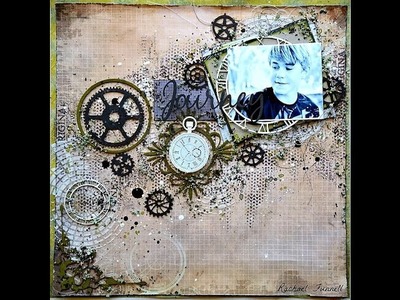 'Journey' Mixed Media by Rachael Funnell for 2 Crafty Chipboard