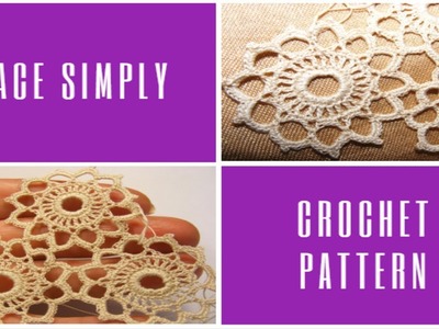 Lace of openwork motifs How to crochet Tutorial