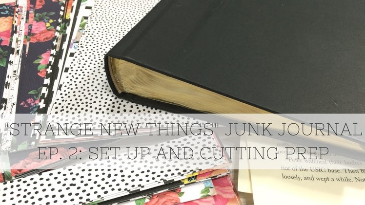 My 1st Junk Journal Prep - Tearing, Cutting, Gluing