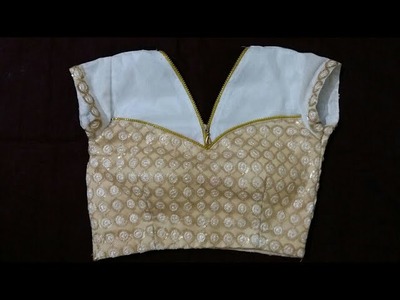 Net Wala Blouse Back And Front Design With Chain