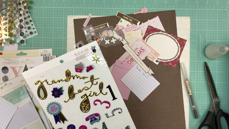 Page Kit Prep: Adding Embellies to 5 page kits -Video #5