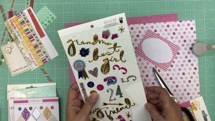 Page Kit Prep: Adding Embellies to 3 page kits -Video #7