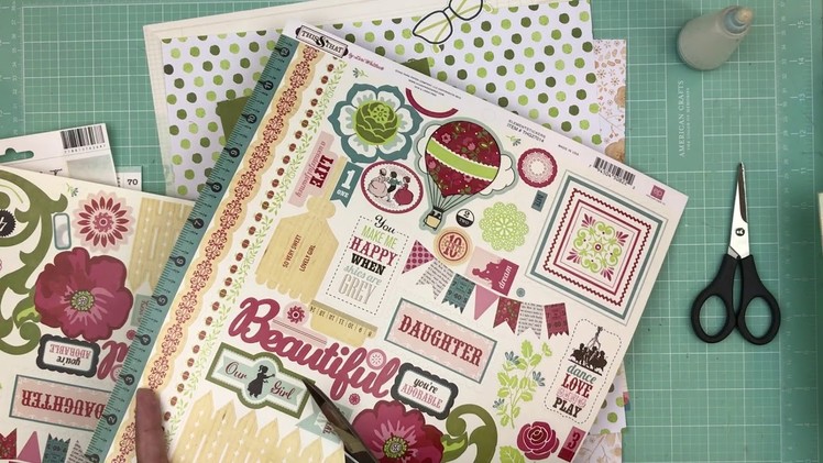 Page Kit Prep: Adding Embellies to 2 page kits -Video #12