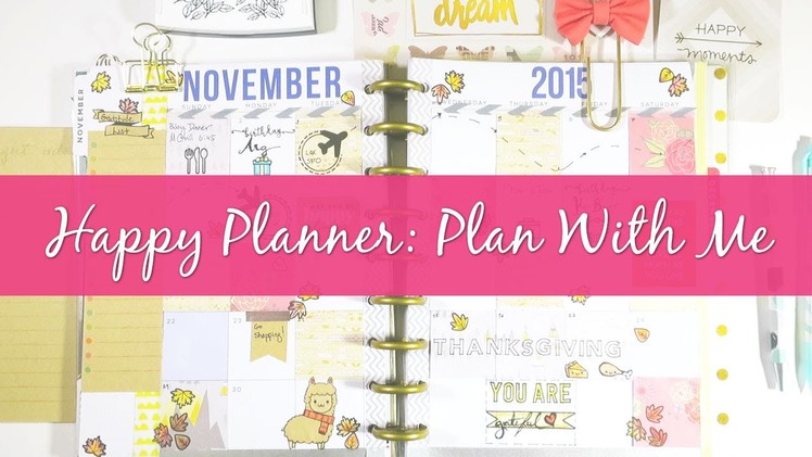 Plan With Me In My Happy Planner: November