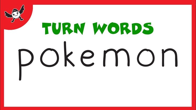 Pokemon Go Drawing | How To Turn Words POKEMON into Cartoons Pokemon Go for kids – Wordtoons #77 ✔
