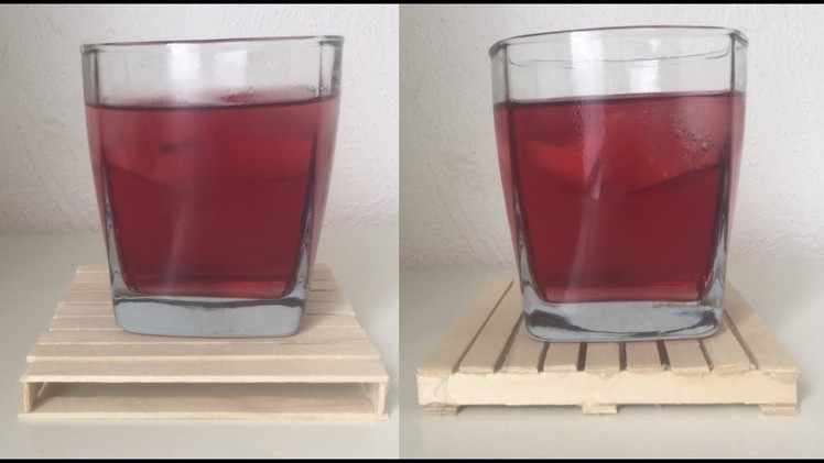 Popsicle Sticks Coaster - DIY