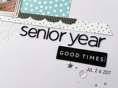 Process Video 198: Senior Year (SpiegelMom Scraps)