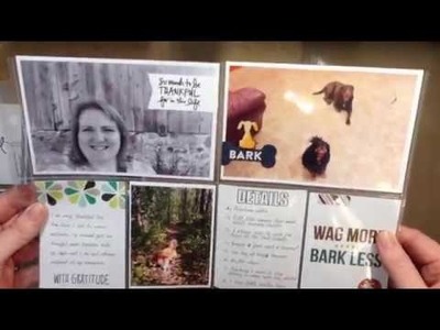 Process Video - Pocket Page Scrapbooking. Project Life® Oct 2017