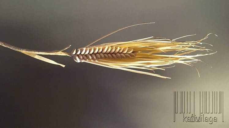 Quilled wheat- Epis de blé en papier - Espigas de papel de trigo