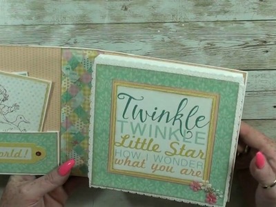 Scrapbook baby gift box  (mini album ? ) country craft creations design team project