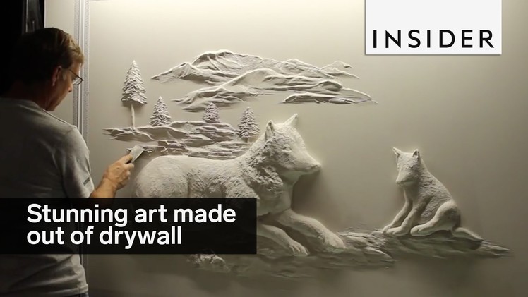 Stunning art made out of drywall