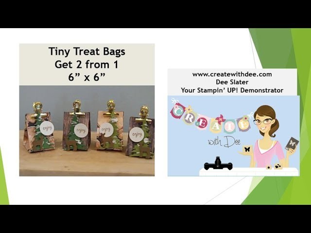 Tiny Treat Bags - Get 2 from 1 6"x6"