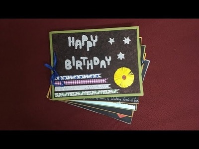 A beautiful birthday scrapbook idea for sister : how to make scrapbook