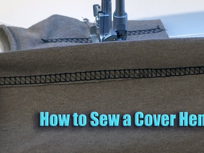 Baby Lock Ovation Serger Manual:  How to Sew a Cover Hem