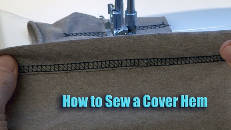 Baby Lock Ovation Serger Manual:  How to Sew a Cover Hem
