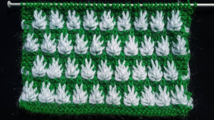 Beautiful Double Colour Knitting Pattern