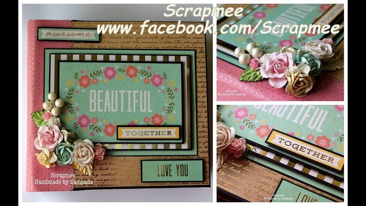 Beautiful Together | Handmade Scrapbook.Mini Album | Love.Anniversary.Friends Gift |