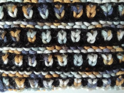 Birds on a wire, two-color brioche stitch knitting pattern + free chart