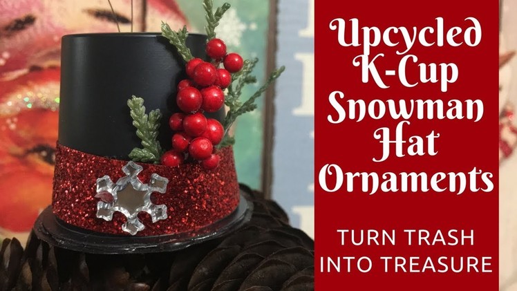 Christmas Crafts: How To Make Snowman Hat Ornaments from Empty K-Cups