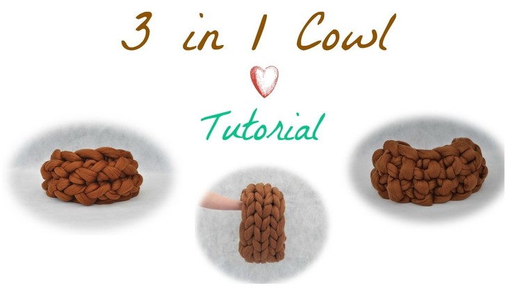 Cowl Tutorial for Arm Knitting (3 designs)