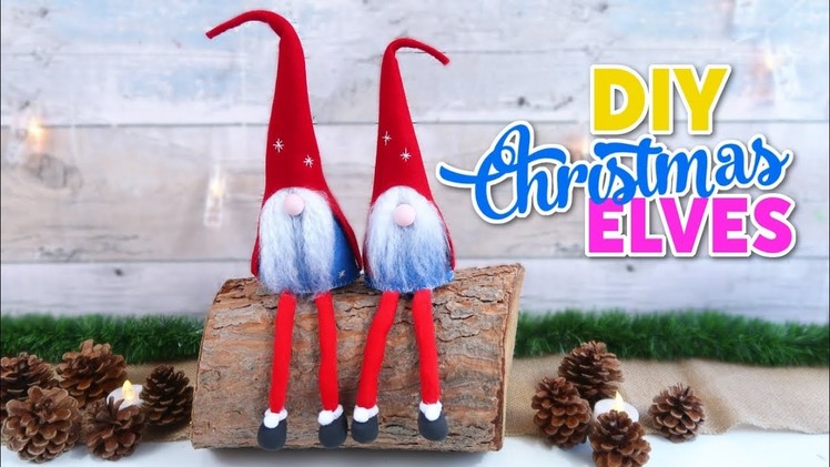 Crafts for Xmas decoration DIY, how to make Santa Claus elves- Christmas ornaments DIY