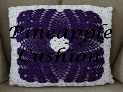 Crochet Pineapple Cushion Cover