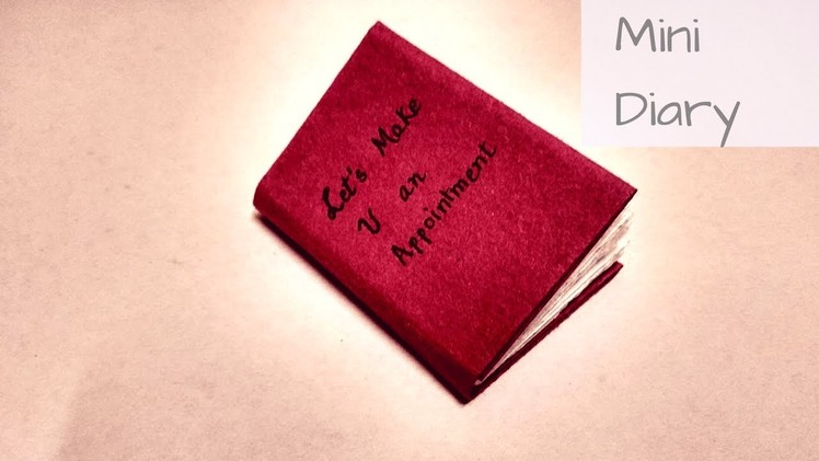 Diy : how to easily make mini diary using A4  paper