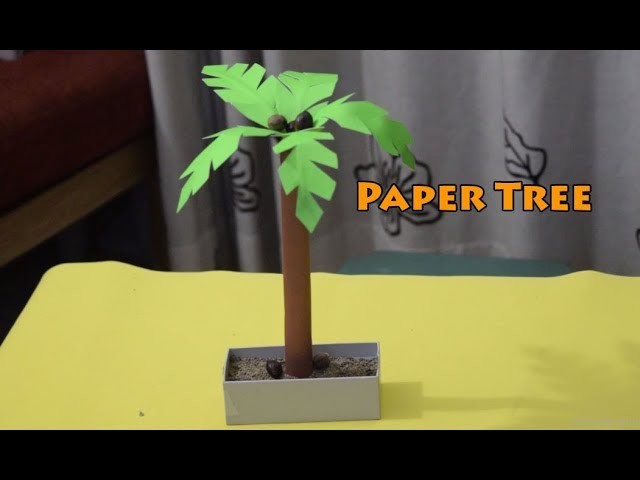 DIY- How To Make a Paper Tree very easily II Mini paper tree II Craft & Care
