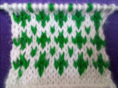 Double Colour Knitting Pattern # 56