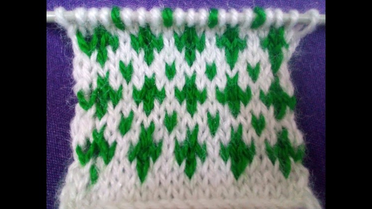 Double Colour Knitting Pattern # 56